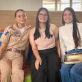 Alunas que vão representar Alagoas no Parlamento Juvenil do Mercosul se preparam para viagem