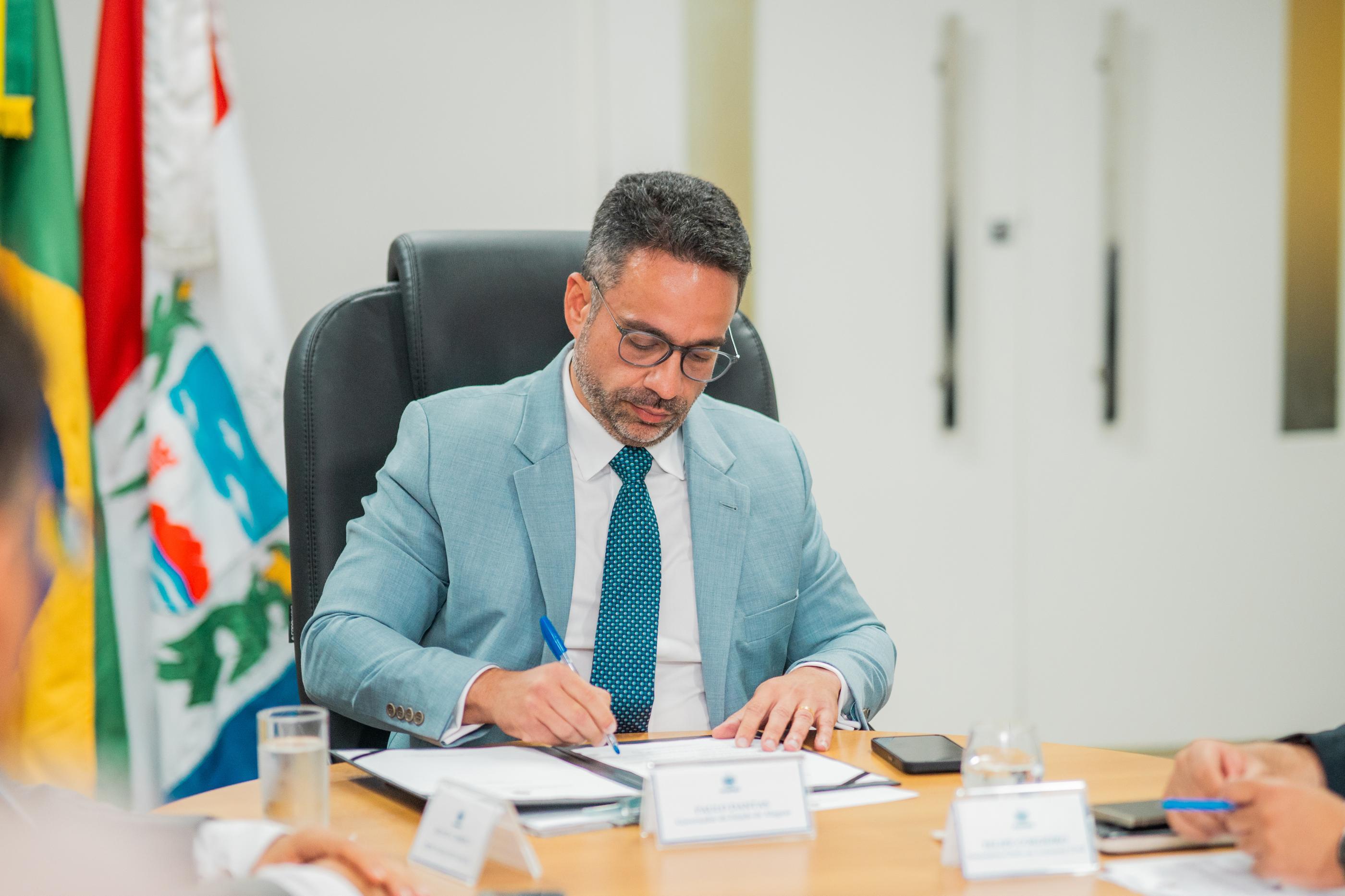 Paulo Dantas vai assinar decretos durante solenidade no Palácio República dos Palmares. Foto:  Edvan Ferreira / Agência Alagoas