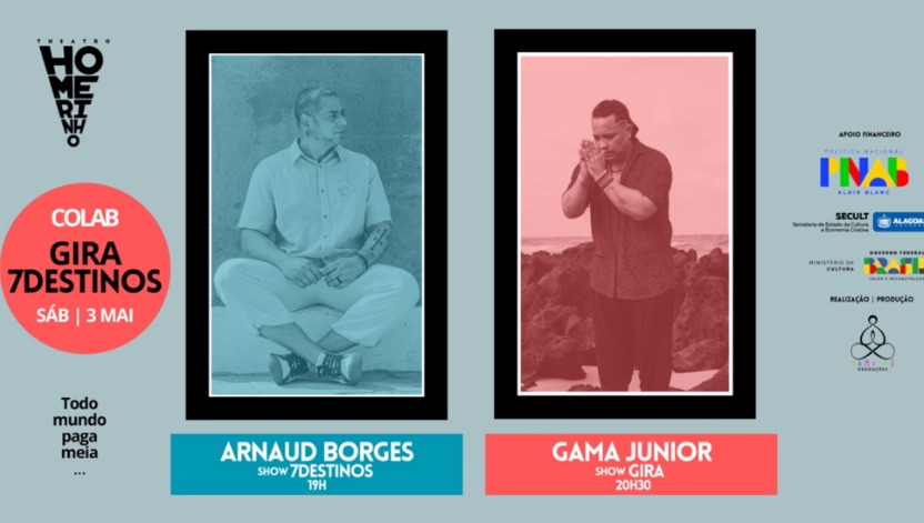 Arnaud Borges e Gama Junior. Foto: Assessoria.
