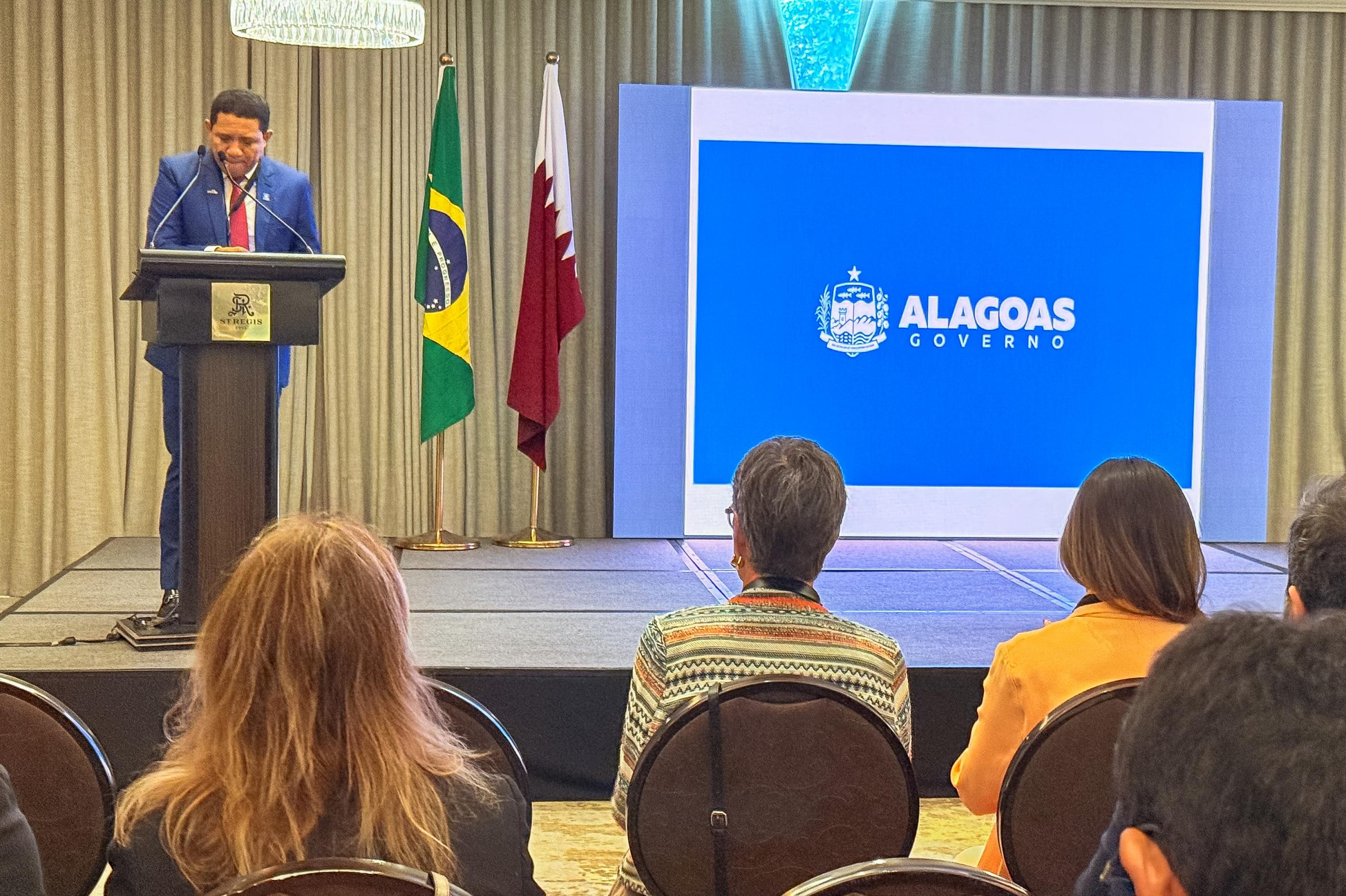 Secretário apresentou as potencialidades do estado e mostrou o que Alagoas tem de melhor. Foto: Ascom APEX Brasil.