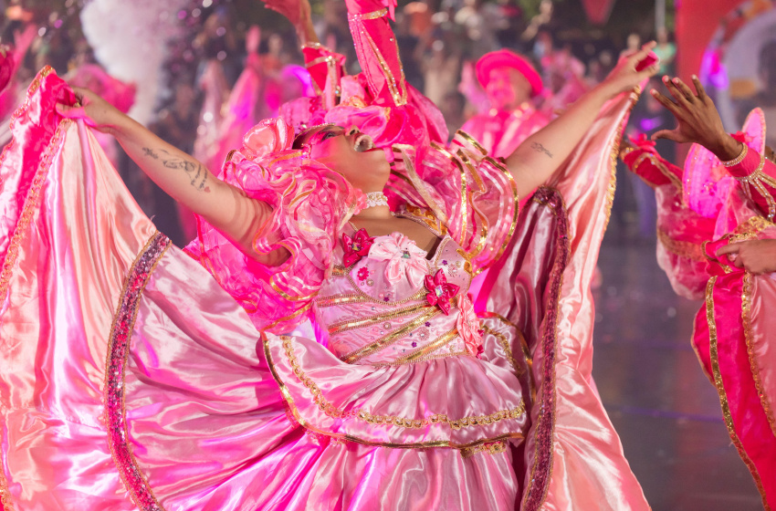 Com o tema “Simplesmente Rosas”, grupo de Bebedouro vence a edição 2025 do Concurso Municipal de Cocos de Roda. Foto: Victor Vercant/ Secom Maceió.