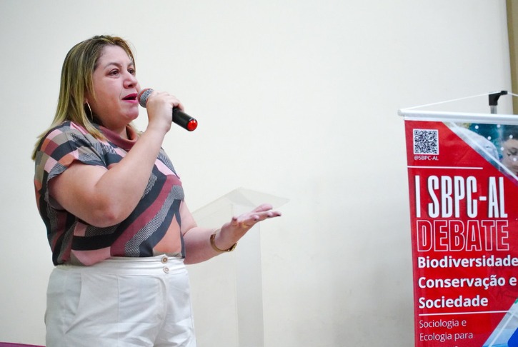 Professora Rosaline Mota, coordenadora do VII SITI e do PPGCI da Ufal. Foto: Assessoria.