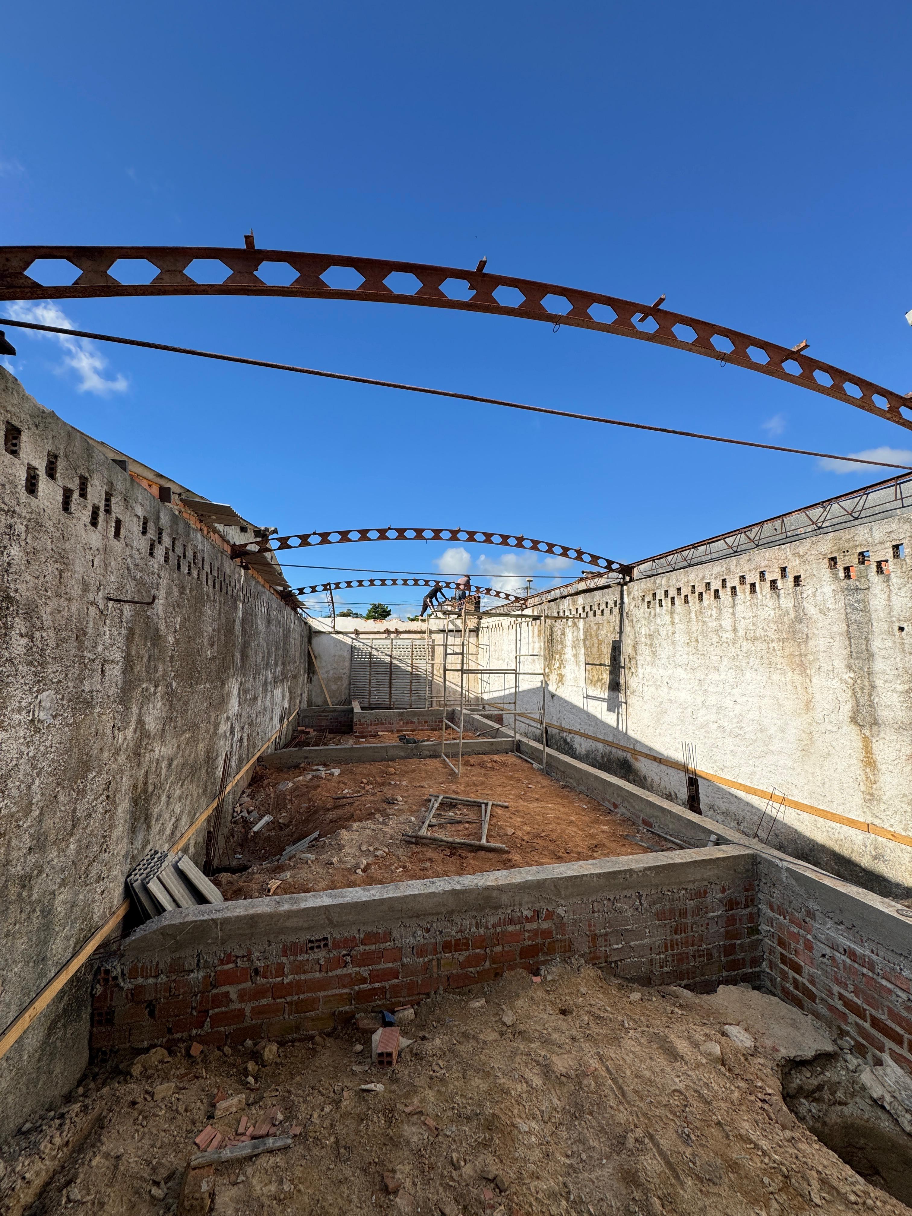 Obras do Centro Farmacêutico. Foto: Assessoria.