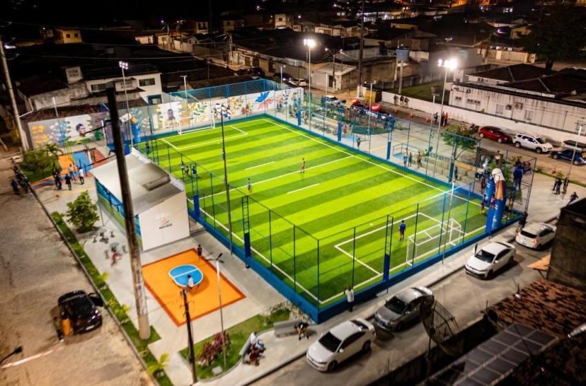 O projeto é o maior investimento já feito no esporte da capital alagoana. Ao todo, 60 areninhas serão entregues. Foto: Itawi Albuquerque.