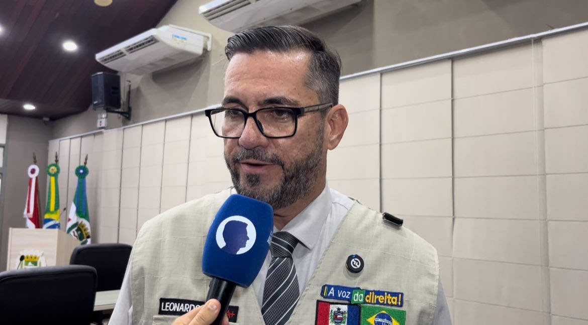 Vereador Leonardo Dias. Foto: Evelly Martins.