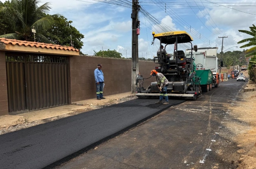 Rua Oceano Atlântico. Foto: Emanuella Lima/Ascom Seminfra